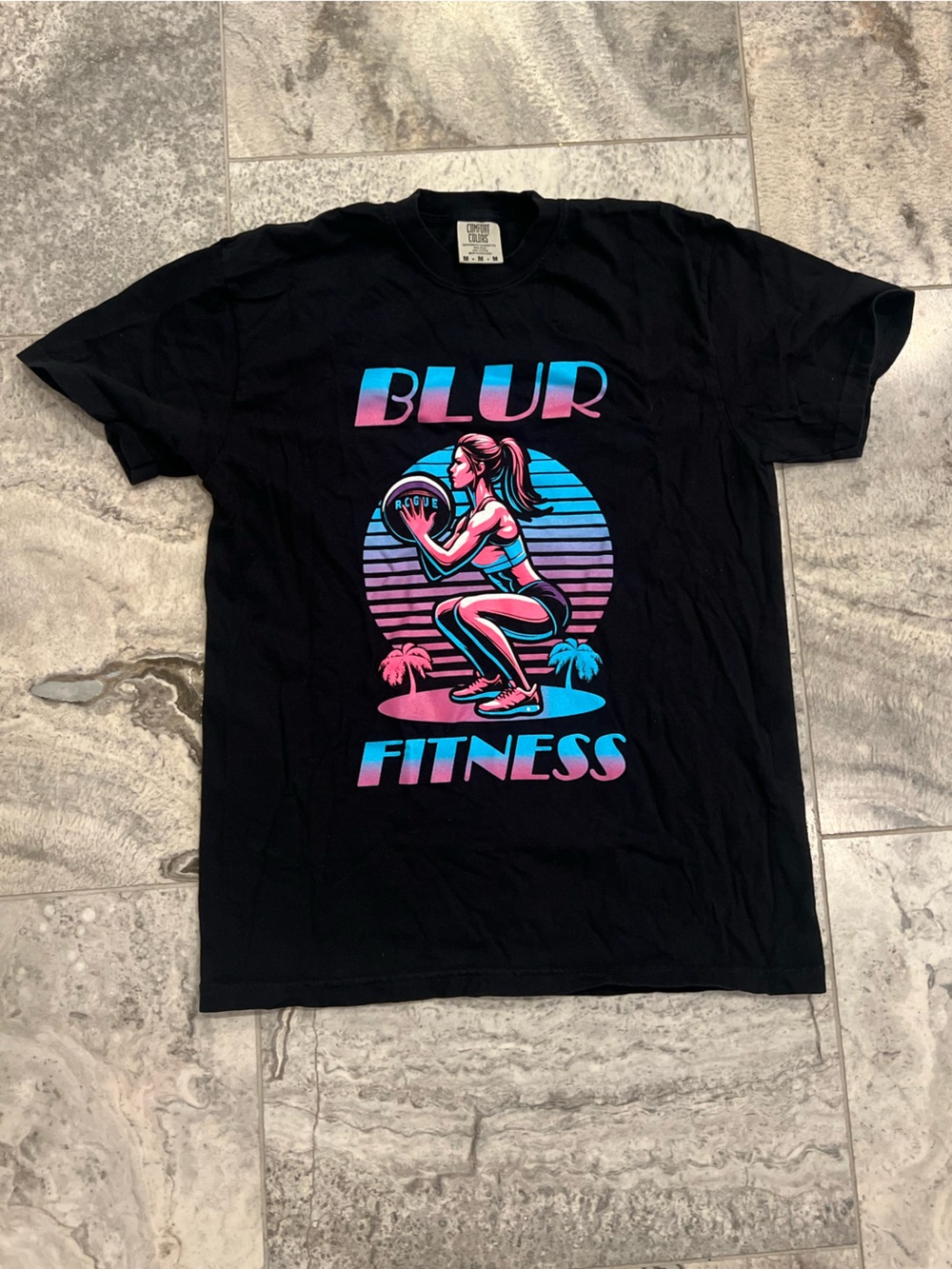 BLUR Fitness Comfort Colors Black Tee